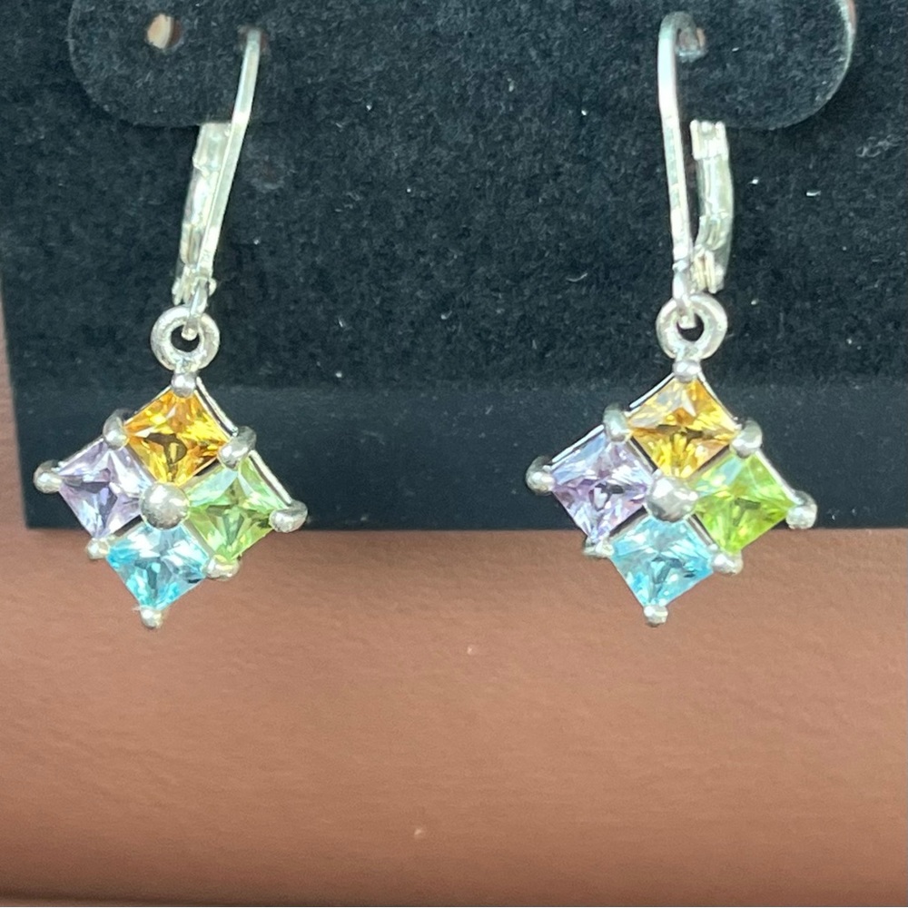 Sterling Silver Gemstone Earrings